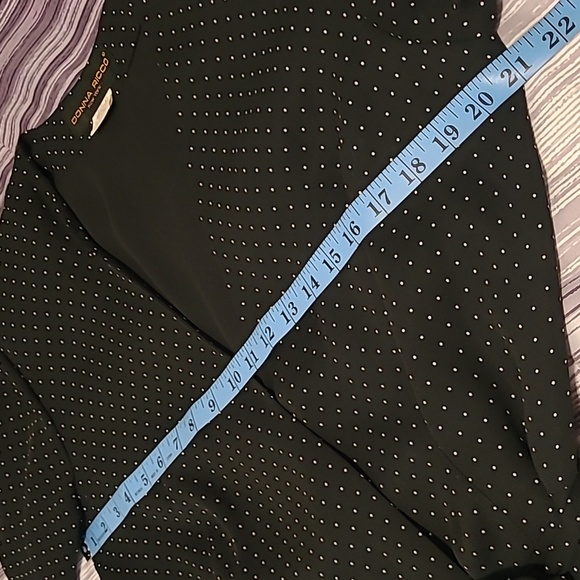 Donna Ricco Women's 12 Black White Polka Dot Maxi Wrap Dress Vintage Elegant - Picture 14 of 16